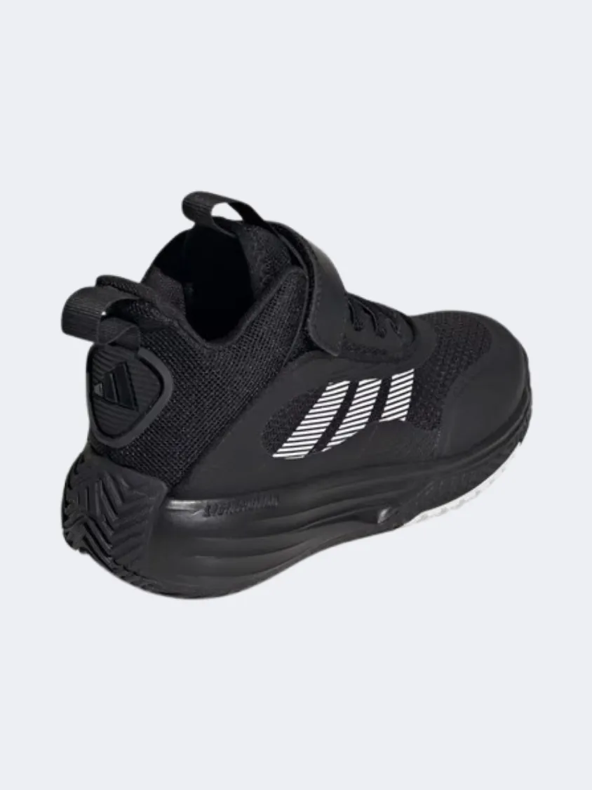 Adidas Own The Game 3 Kids Basketball Shoes Black/White Pressure Relief Insoles