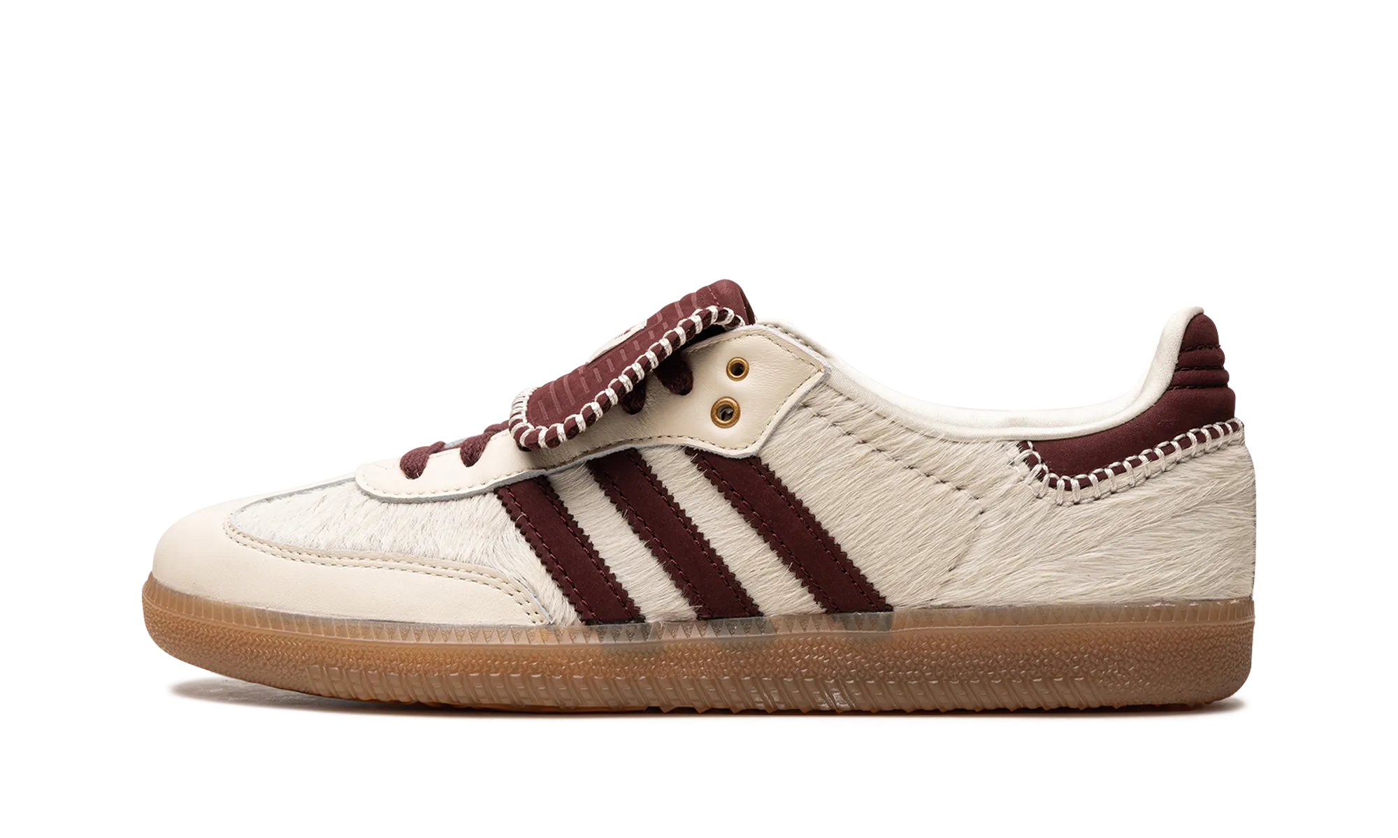 mules Comfort Memory Foam Samba "Wales Bonner - Cream White Pony"