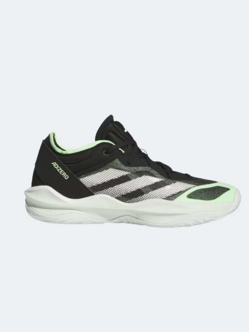 Zip Up London Cool Adidas Adizero Select 2 Men Basketball Shoes Black/White/Green