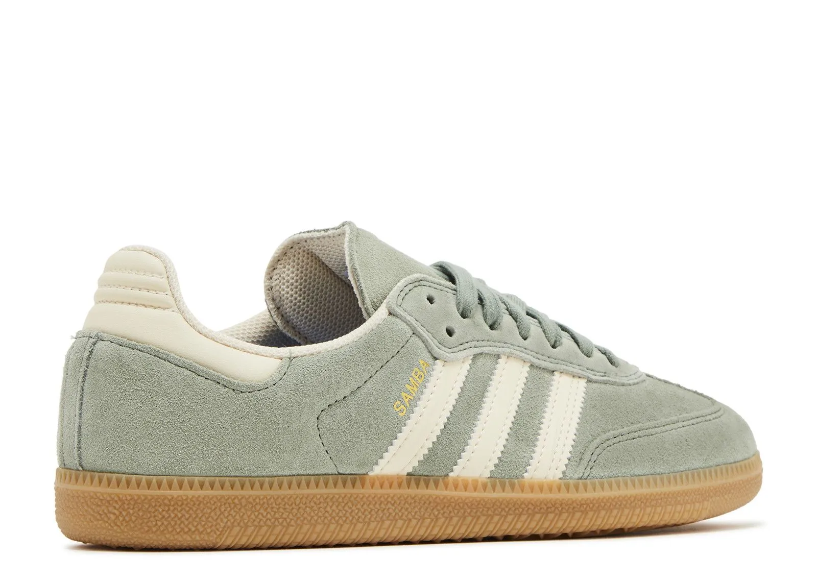 Velcro Design Adidas Samba Silver Green Wonder White
