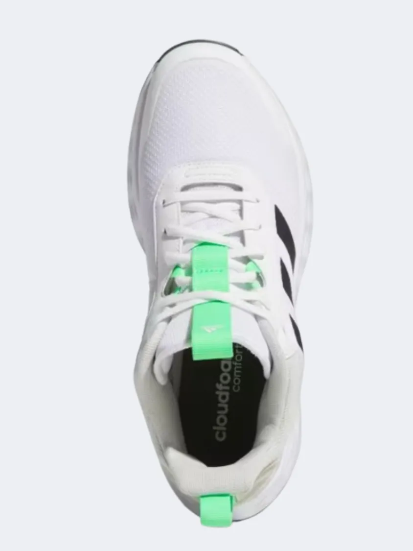Adidas Own The Game 2 Men Basketball Shoes White/Black/Green Dust Free All Weather Everyday Users