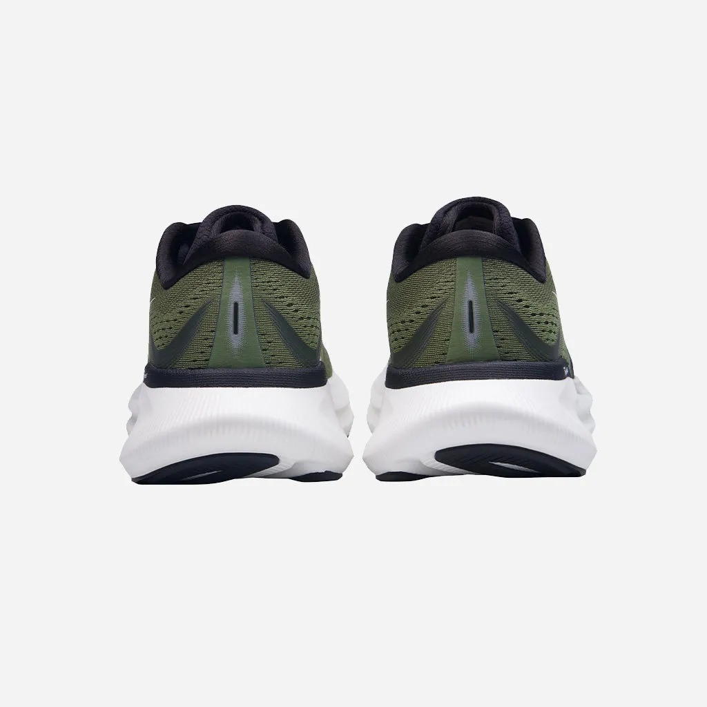 361-ELEOS: Olive/White low - top shoes