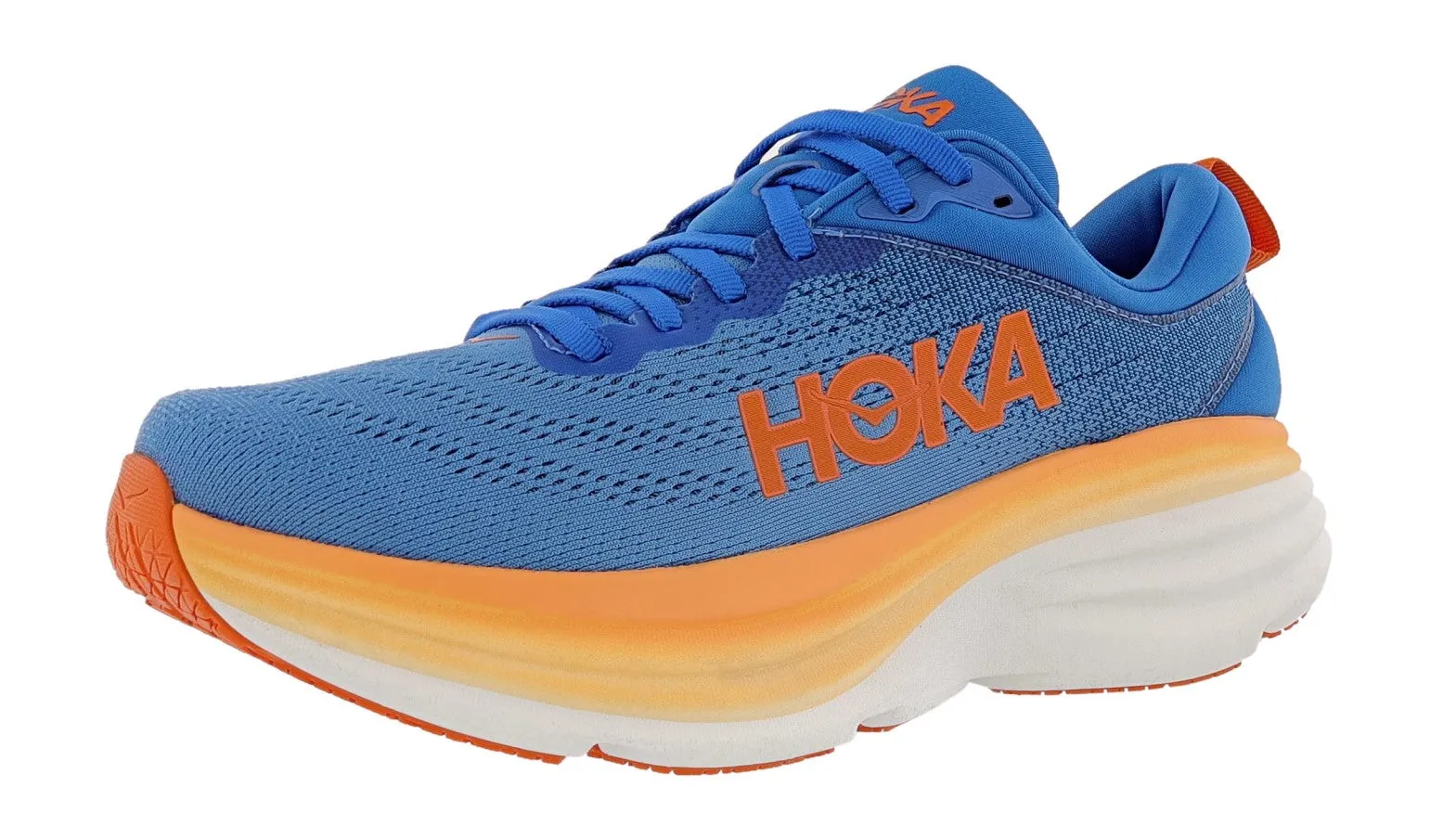 Hoka Men's Bondi 8 Ultra Cushioned Walking & Running Shoes Fantasy Path Comfort Wedge