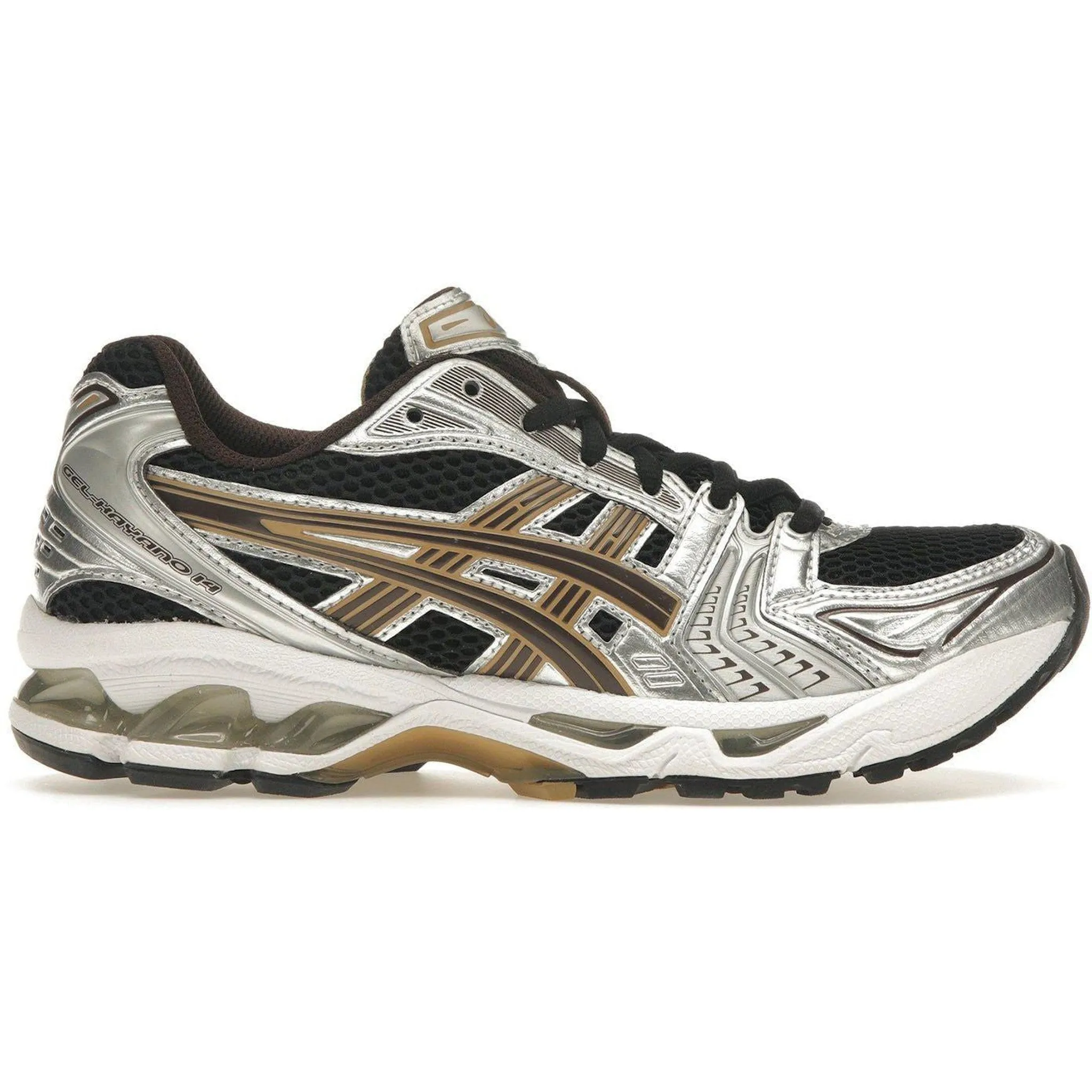 ASICS Gel-Kayano 14 Black Coffee Silver Molded Arch Cradle