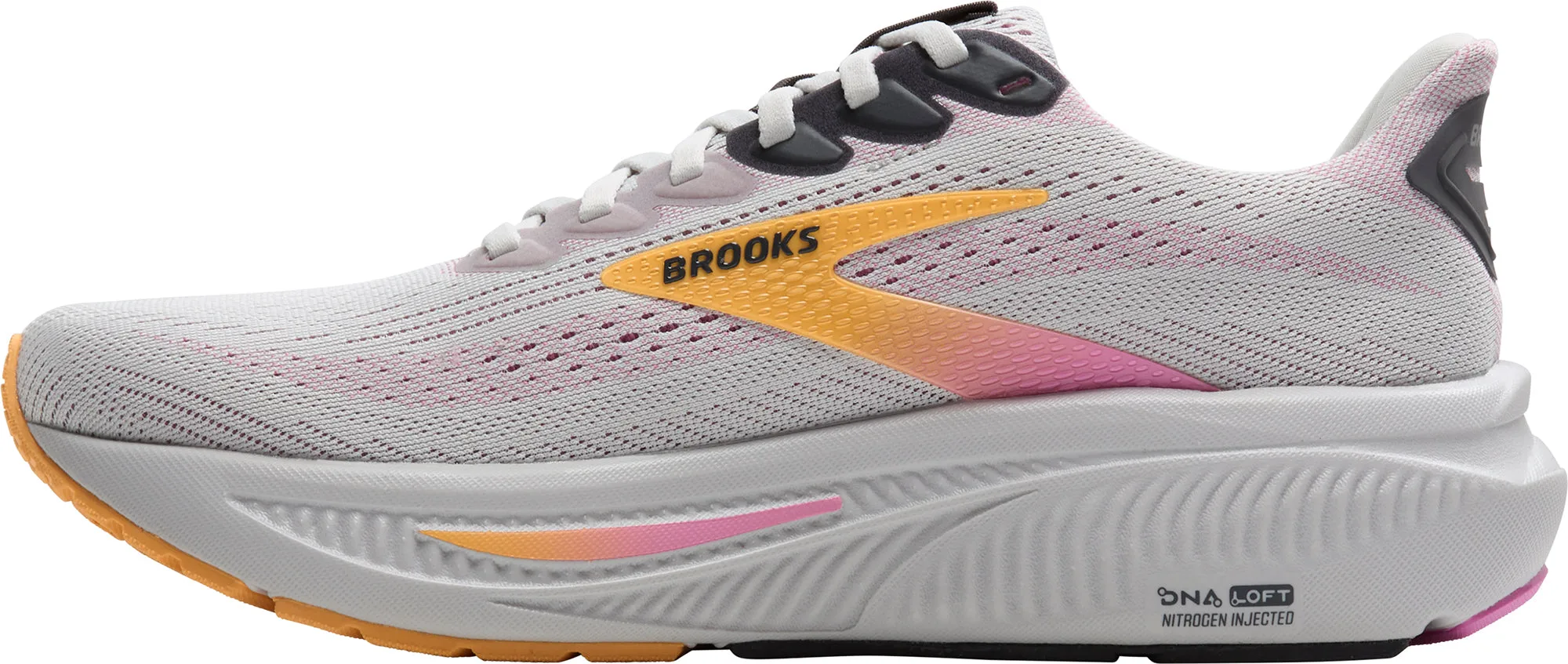 Brooks Ghost 17 Womens Running Shoes - Grey waterproof membrane