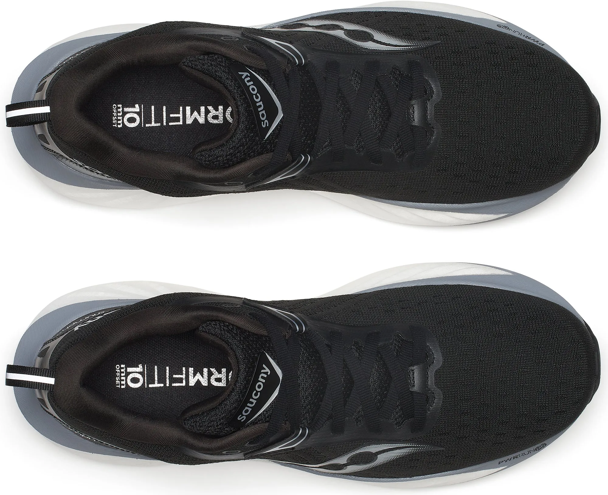 multi - colored running shoes Saucony Triumph 22 Mens Running Shoes - Black
