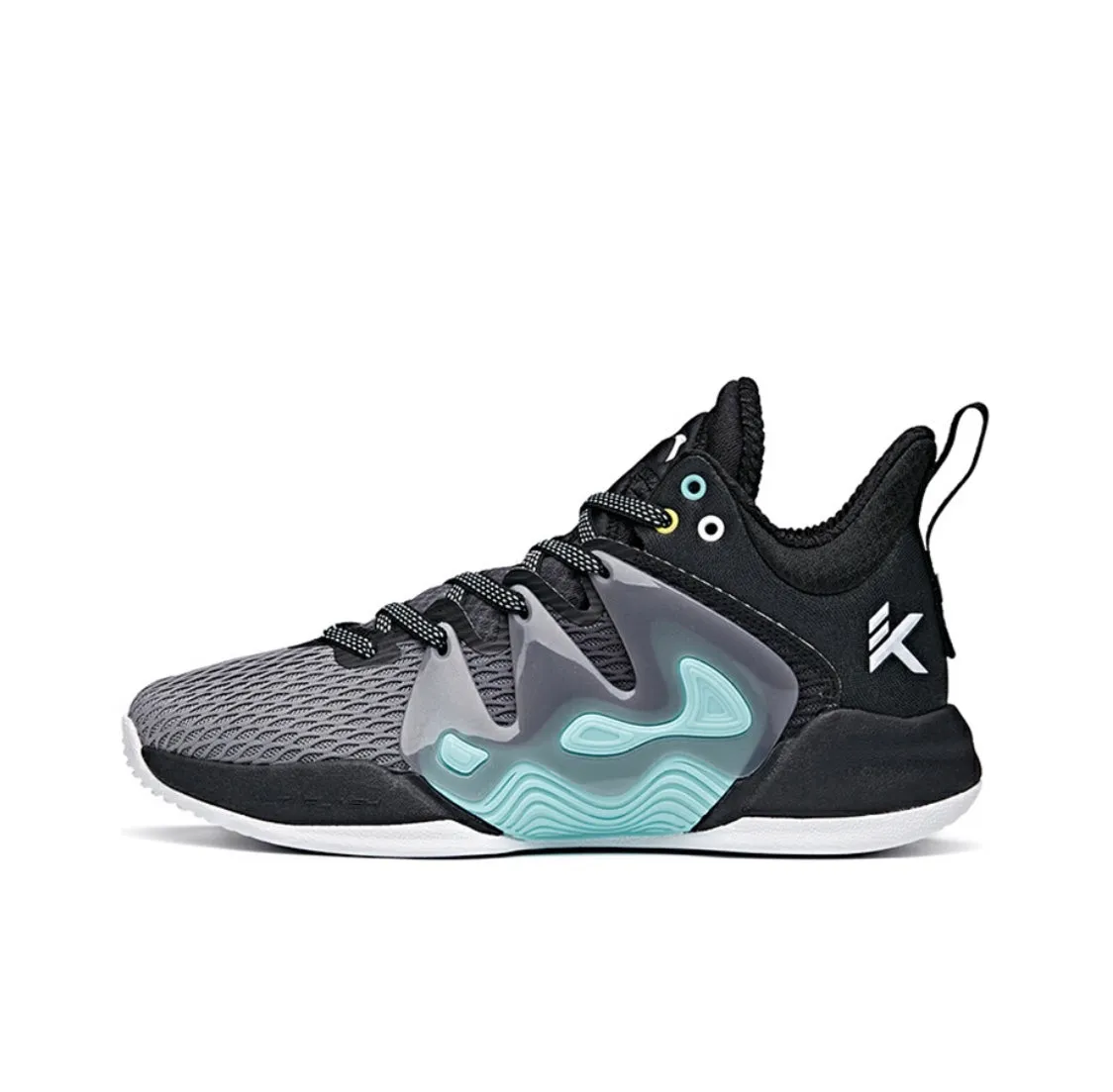 High Jump Shoes Anta Men's KT "The Mountain 1.0" Low Actual Basketball Shoes - Black/Gray