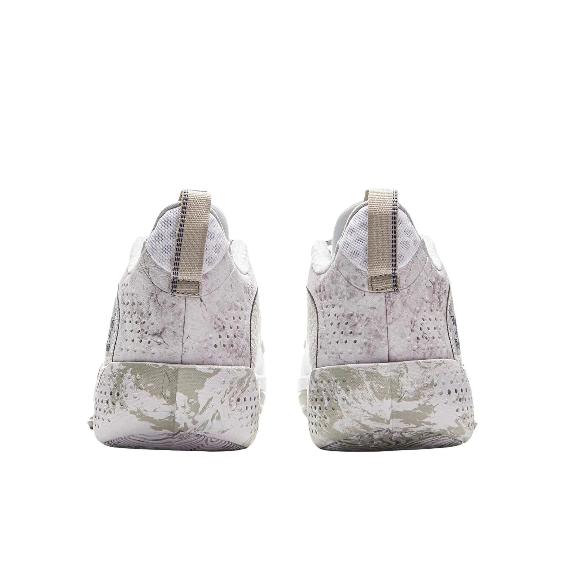 Durable Rubber Compound Responsive Forefoot Cage Li-Ning Wade All City 13 Encore - White/Gray