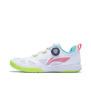 ??Wang Chuqin??Li-Ning Mage Ess Table Tennis Shoes - White/Green Quick   Dry Hyper Elastic
