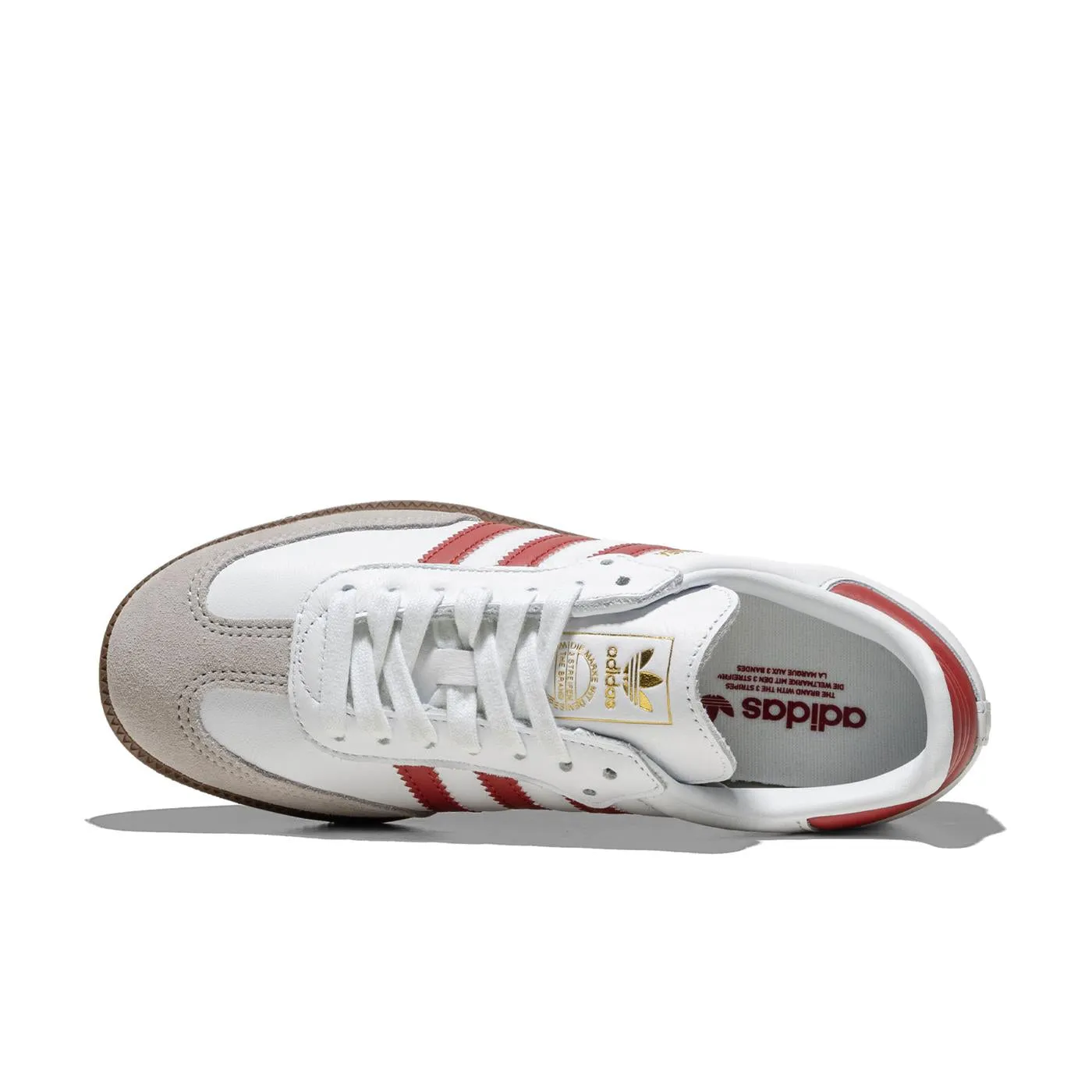 Grip Ready Cloud Fit Adidas Originals Samba OG Ftwr White/Preloved Ruby