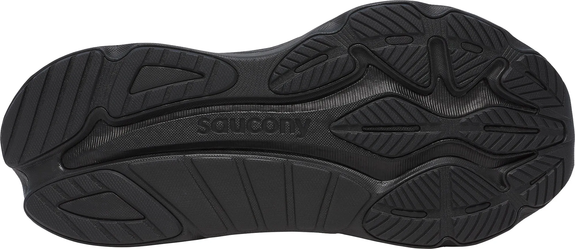 Impact Absorbing Crash Pad Saucony Hurricane 24 Womens Running Shoes - Black