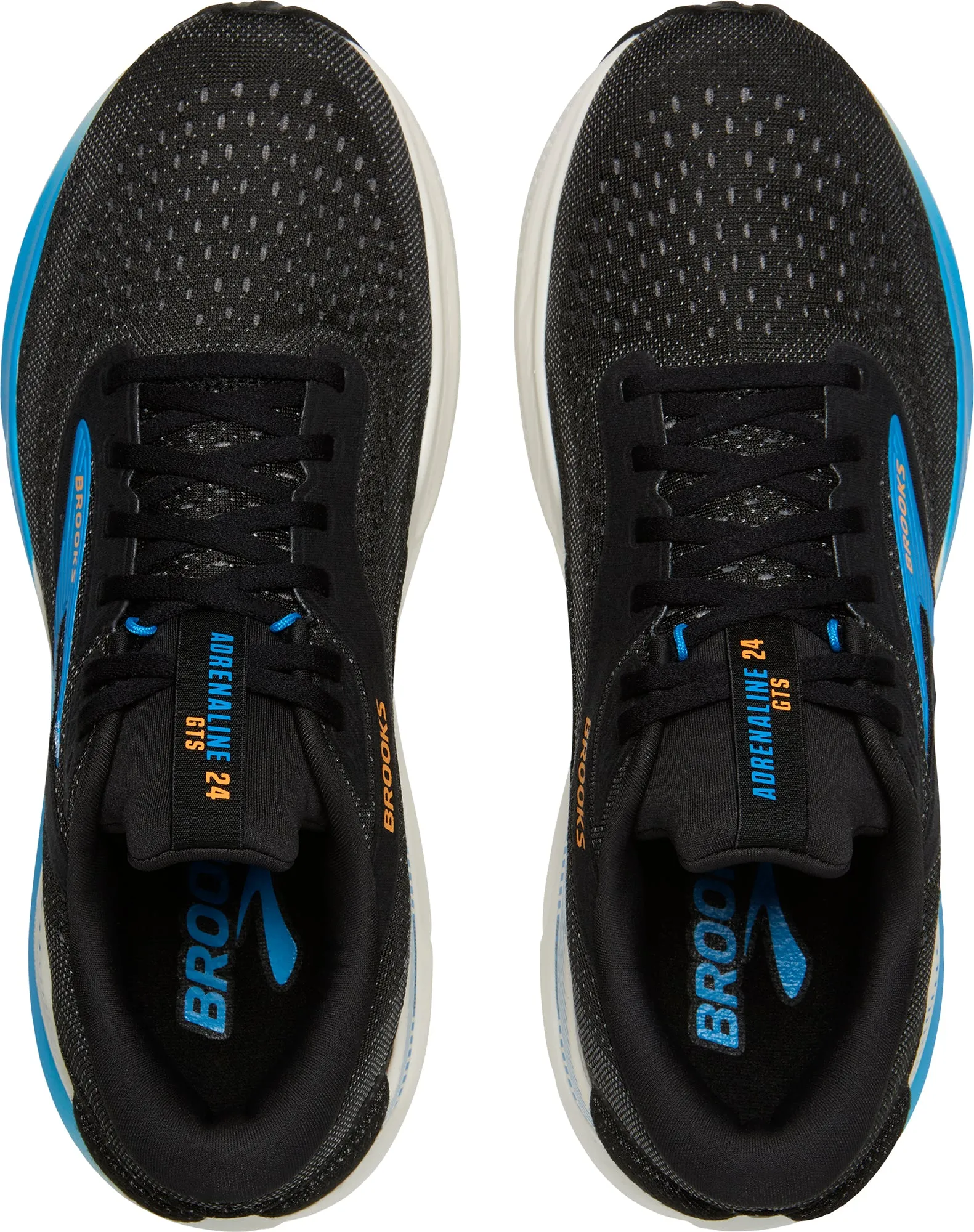 Brooks Adrenaline GTS 24 Mens Running Shoes - Black Achilles Protector Memory Foam Padding