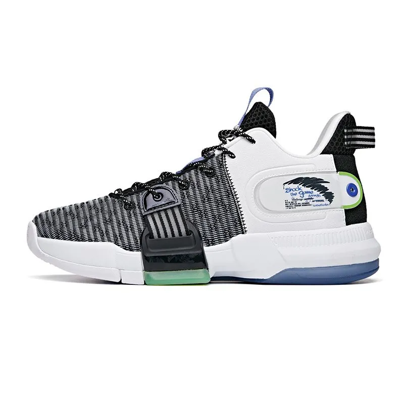 Tension Balance Weave Anta Men's Shock The Game "Daringly" 2.0 Black/White/Green