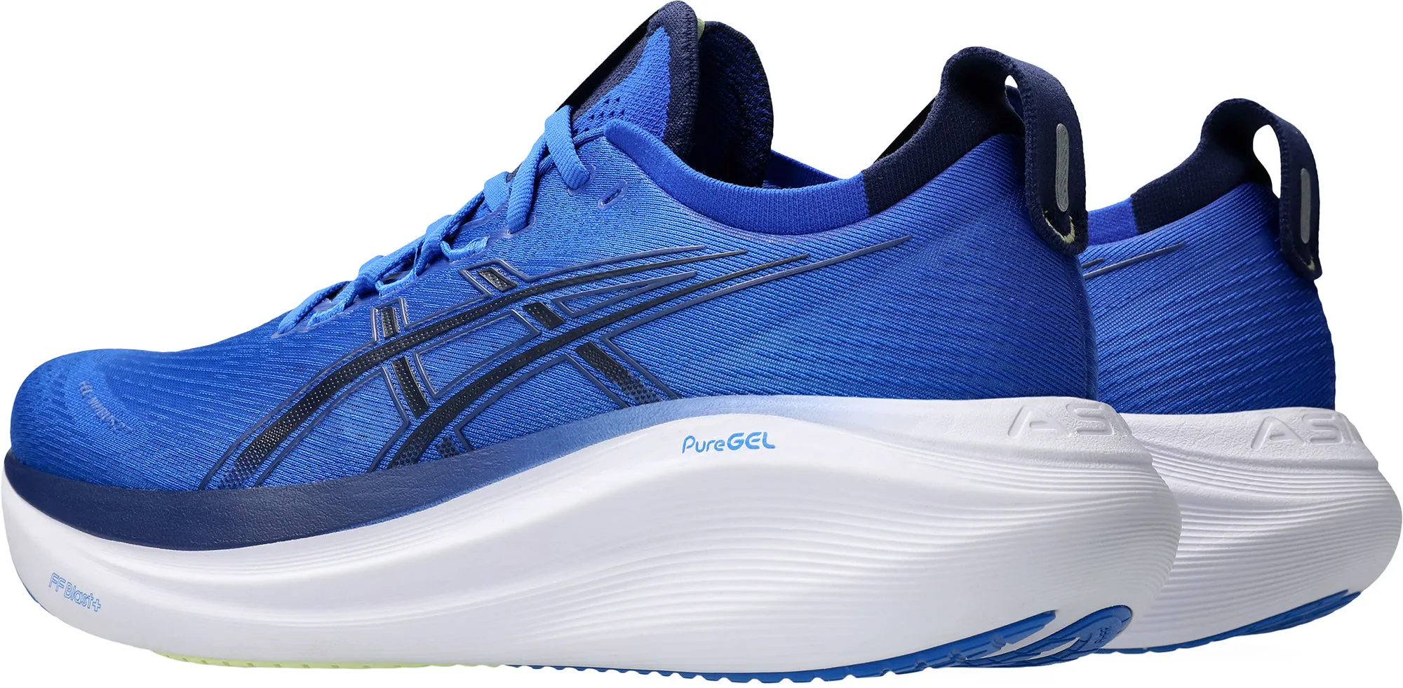 slow - paced - runner compact backpack Asics Gel Nimbus 27 Mens Running Shoes - Blue