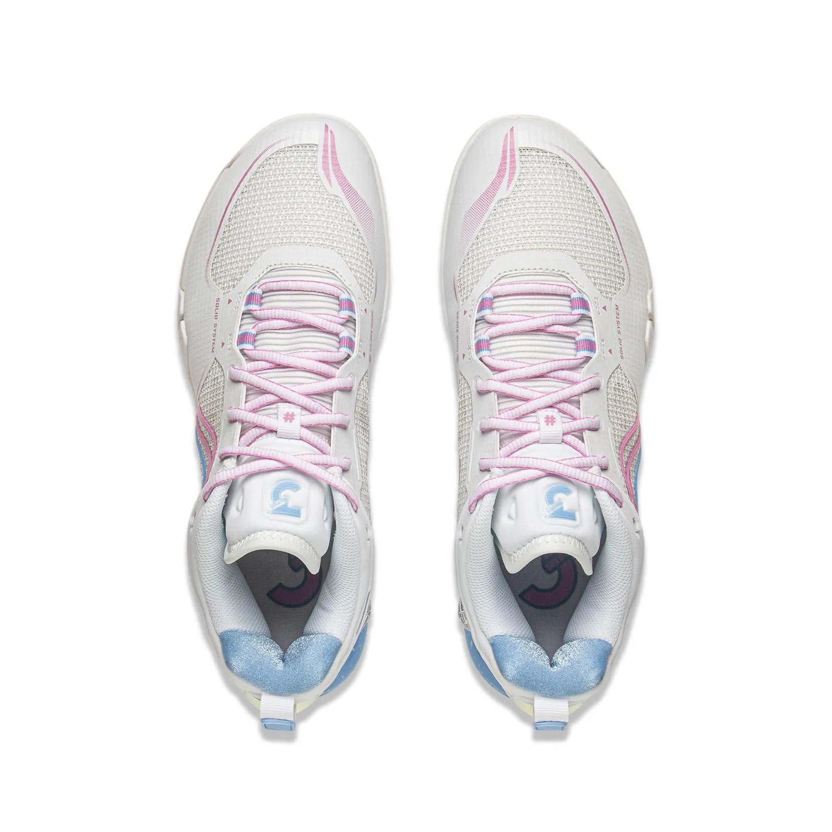 Anti Skid Traction Nodes ??Men??Limited Edition Artist | Li-Ning Saga ?? Pro Badminton Shoes - White