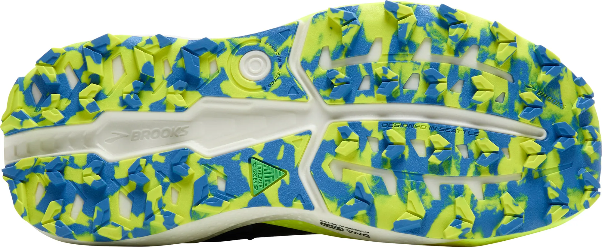 Brooks Caldera 8 Mens Trail Running Shoes - Blue Hyper Elastic Foam concrete running shoes