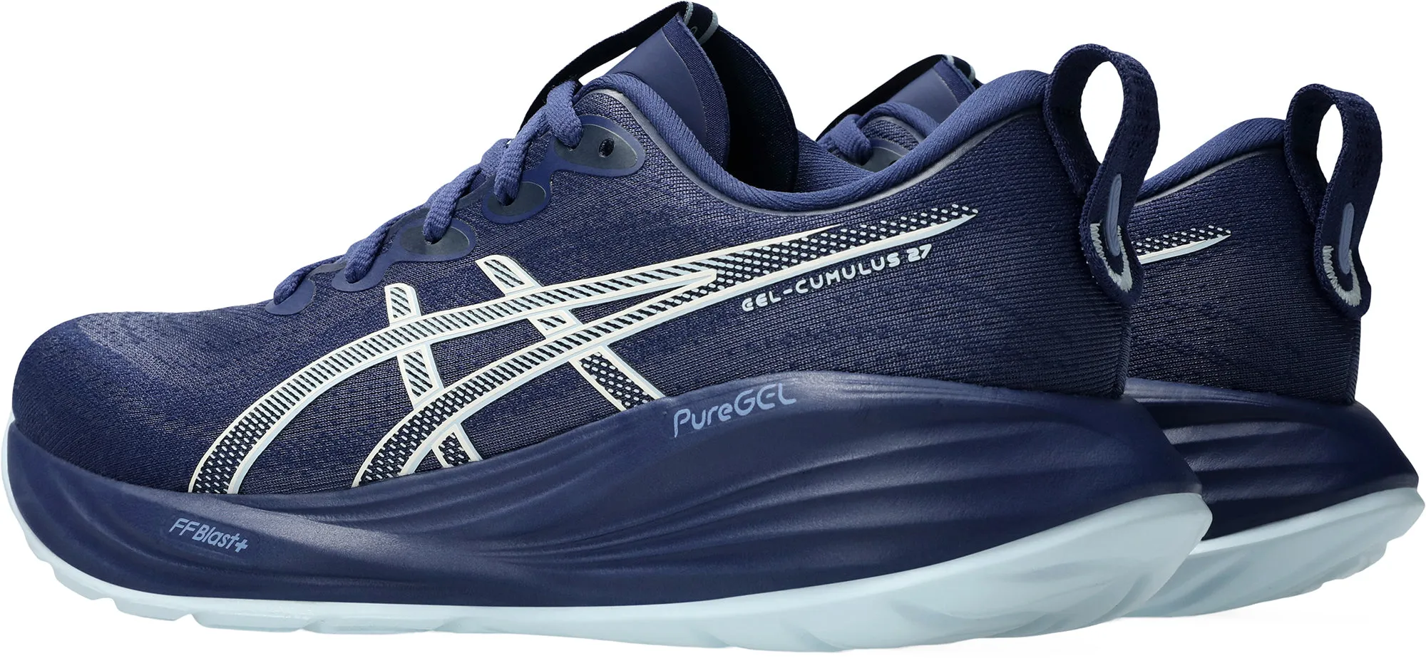 Asics Gel Cumulus 27 Womens Running Shoes - Blue Coastal running