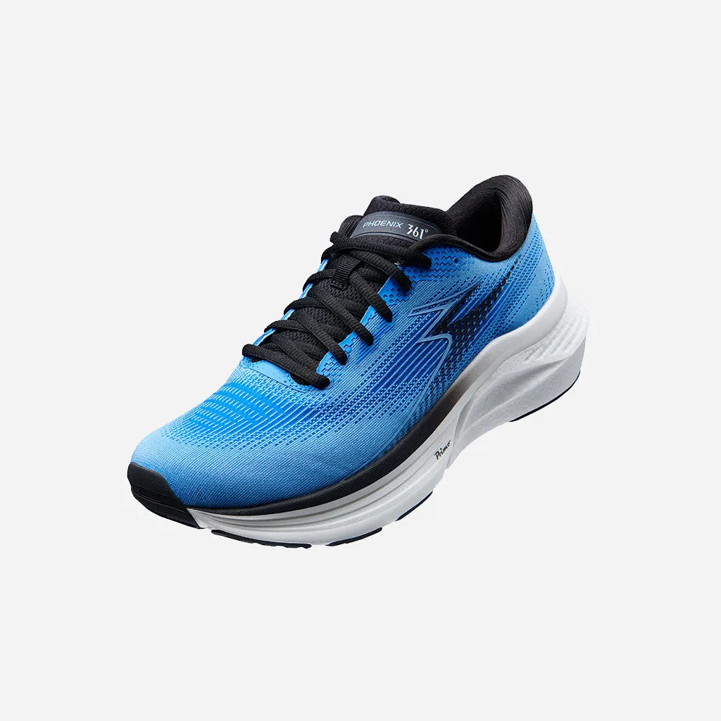 361-PHOENIX: Azure Blue low-top shoes stress - relief running shoe motivation