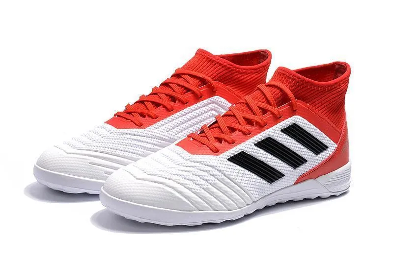 New Adidas Predator Tango 18  TF Soccer Cleats Shoes Red White Black Flexible Design Run Control