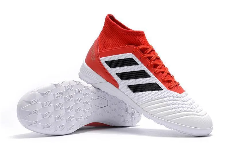Speed Transition High Support New Adidas Predator Tango 18  TF Soccer Cleats Shoes Red White Black