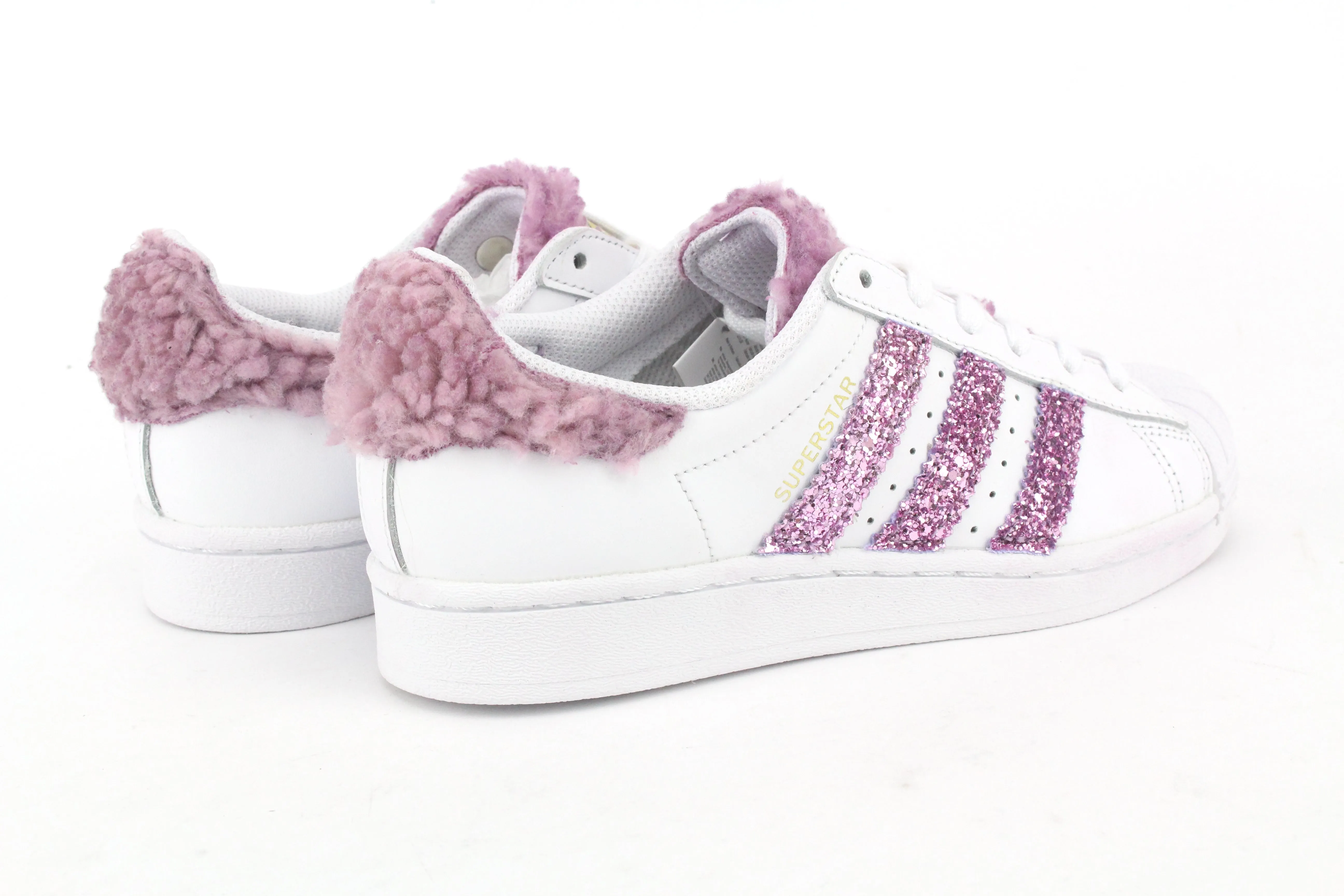 Campus Hike Adidas Superstar Lamb Rosa & Glitter Rosa