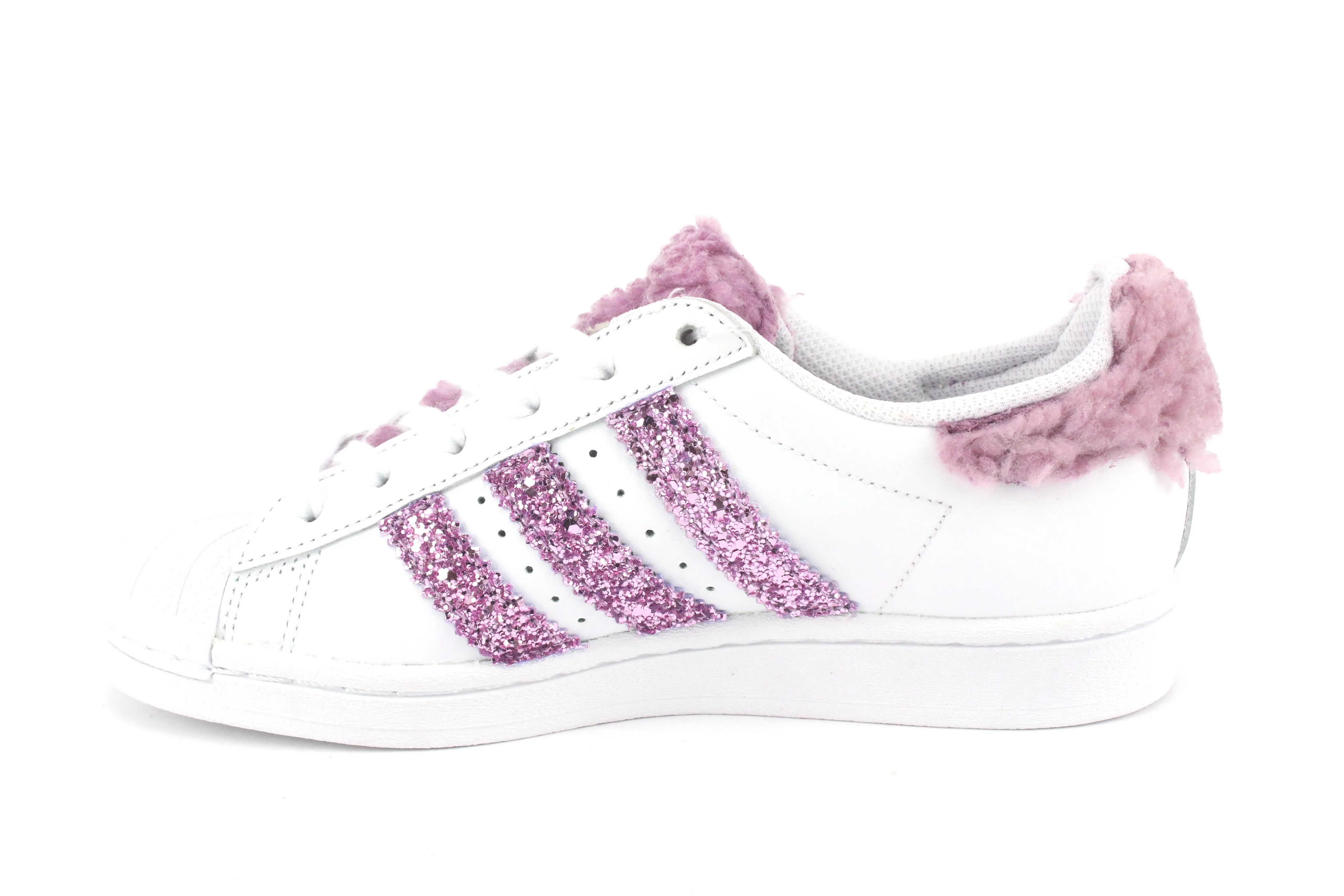 Adjustable Straps Adidas Superstar Lamb Rosa & Glitter Rosa