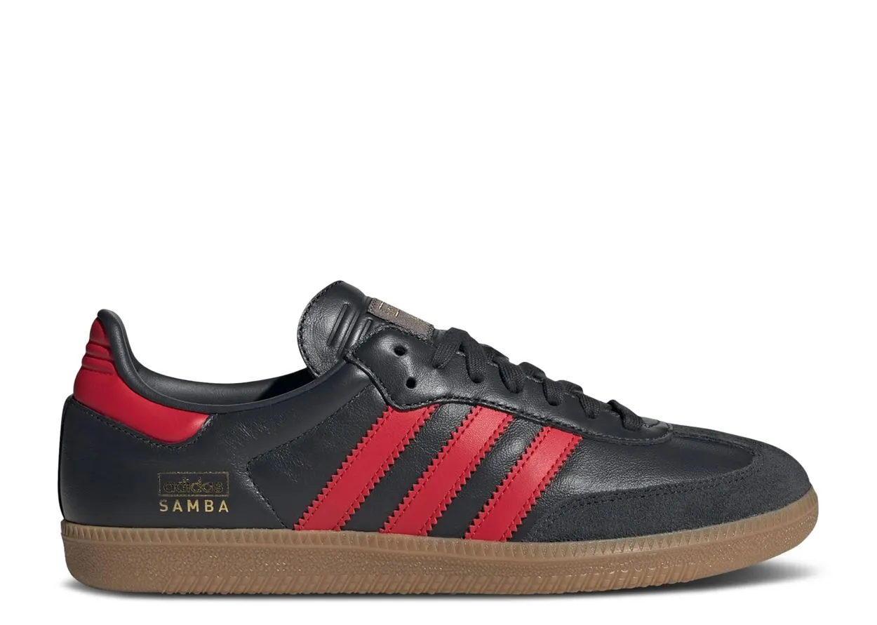 Adidas Samba OG Carbon Better Scarlet Odor Control Treatment Comfort Tech