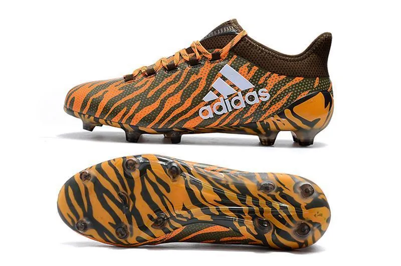 New Adidas X series FG TPU Soccer Cleats Shoes Orange White All Fit Back Heel