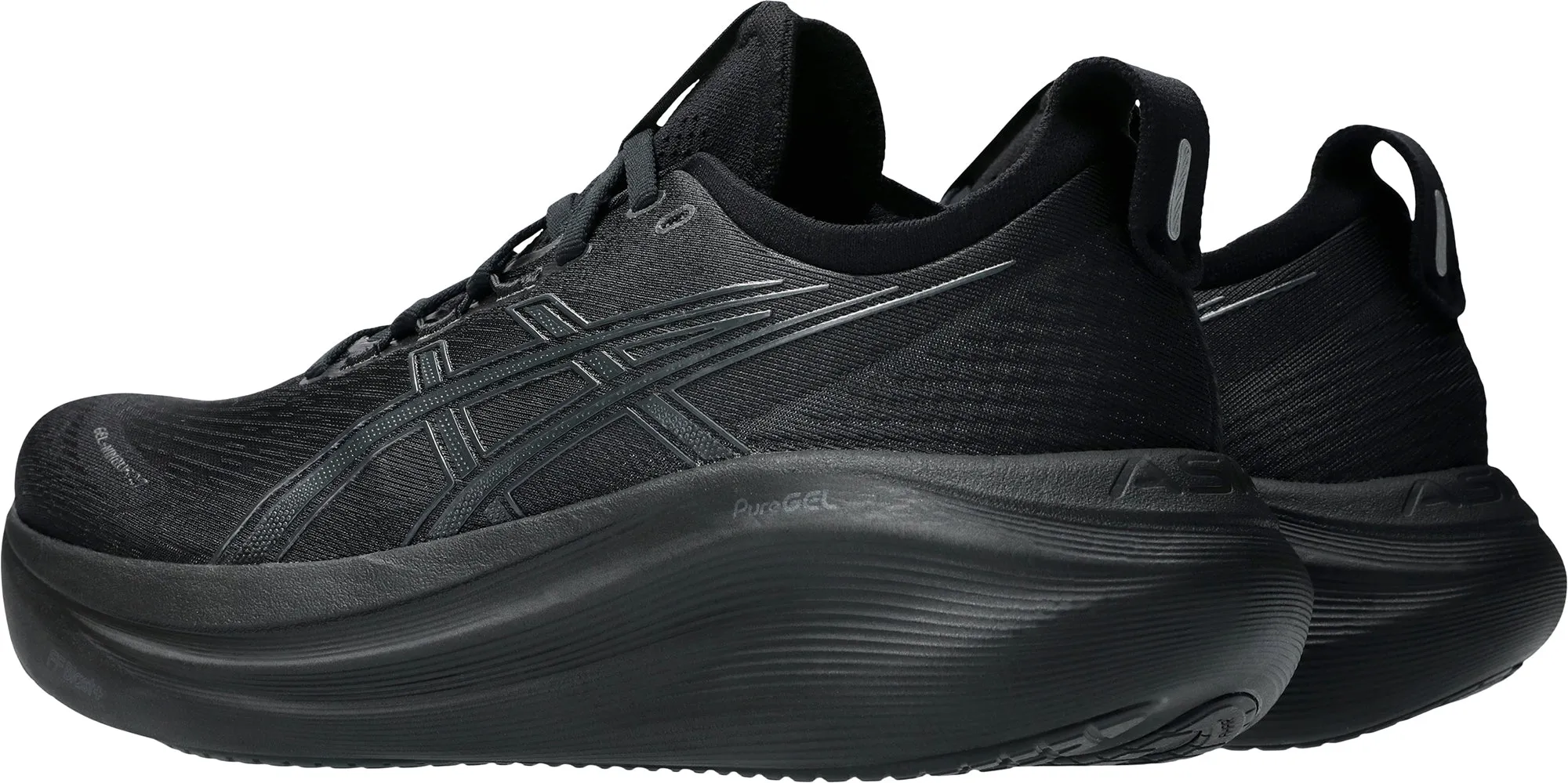 Asics Gel Nimbus 27 Mens Running Shoes - Black weightlifting shoes Dynamic Support System