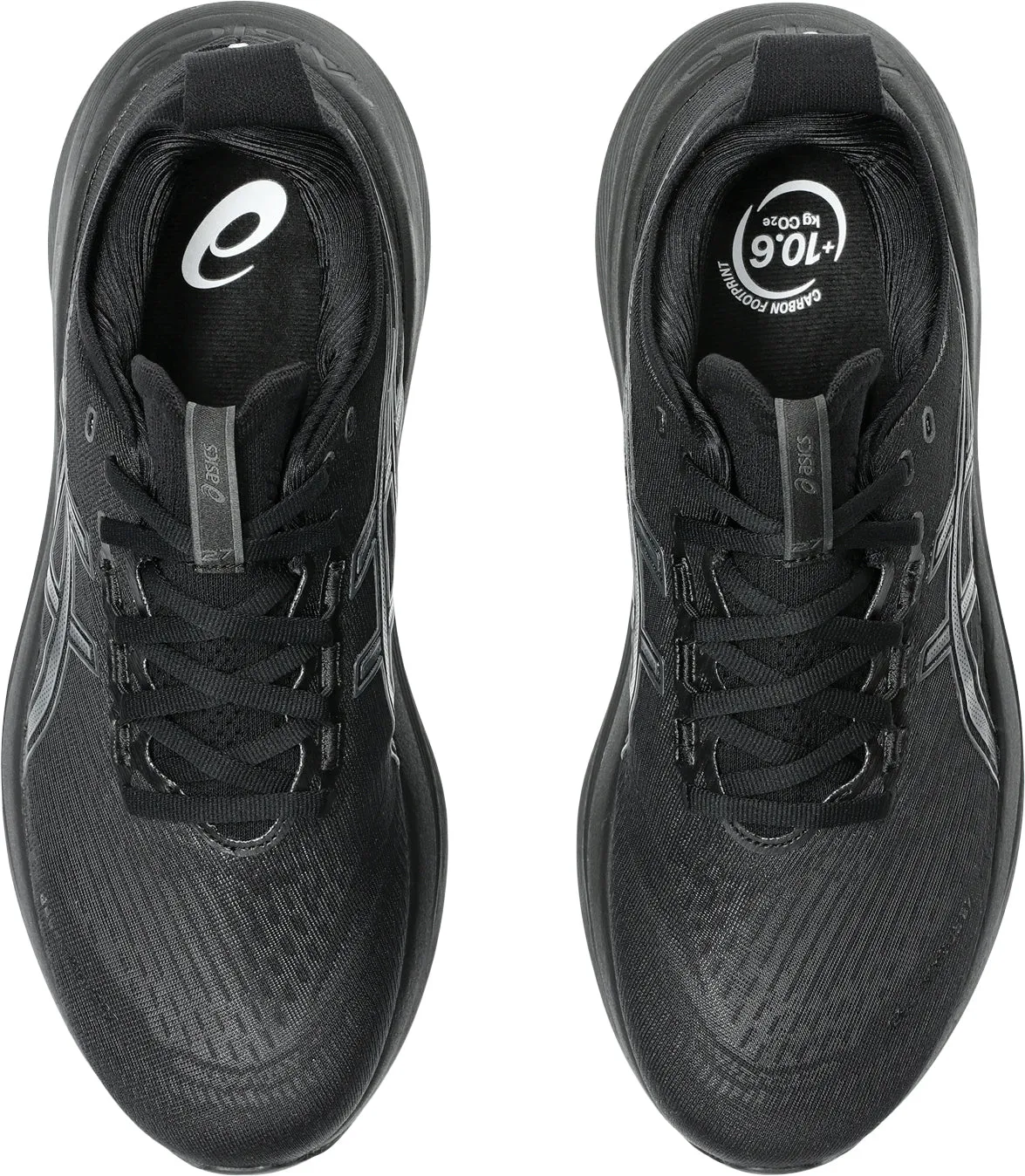 Asics Gel Nimbus 27 Mens Running Shoes - Black Forefoot - striker