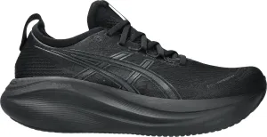 Asics Gel Nimbus 27 Mens Running Shoes - Black cushioned foam shoes daily - use shoes