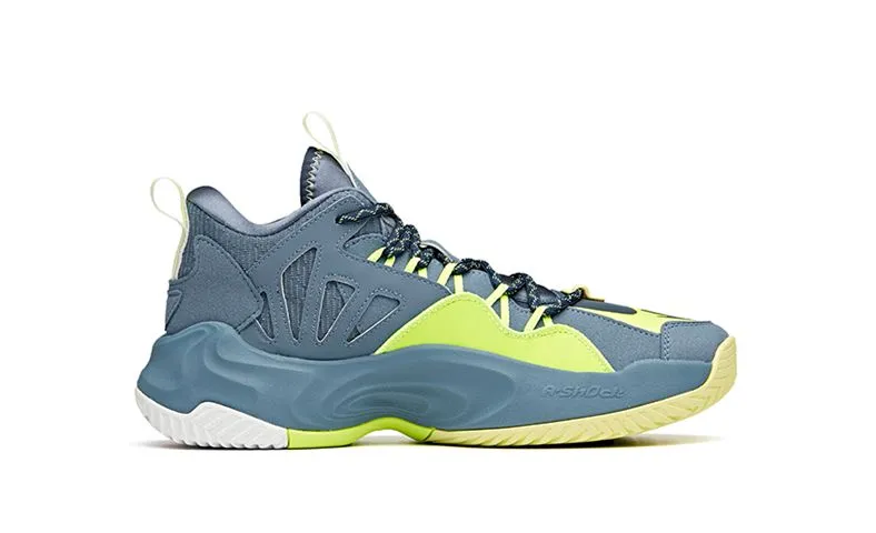 Anta Men's UFO 3.0 "Airspace" Gray/Green Mid Top Style Comfortable Style