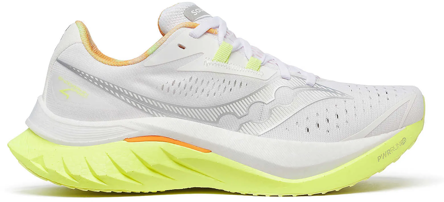 Quick Lace Up Saucony Endorphin Speed 4 Womens Running Shoes - White