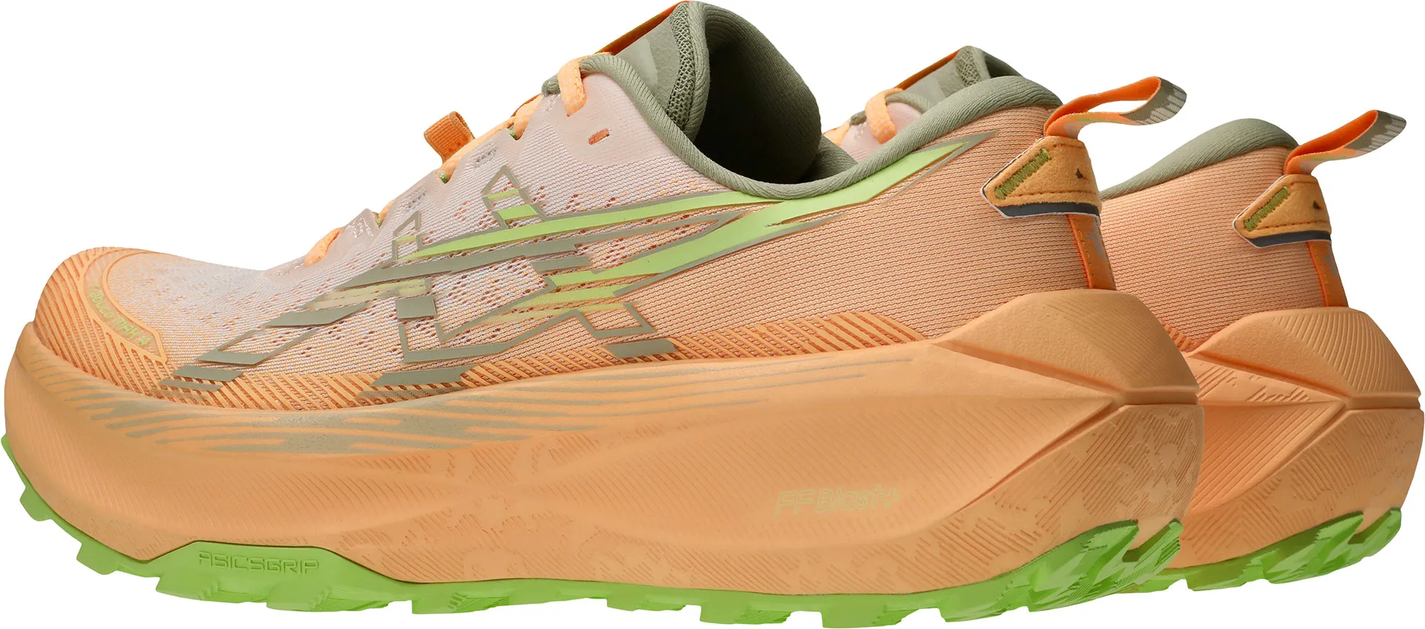 Anti Odor Technology Asics Trabuco Max 4 Mens Trail Running Shoes - Orange