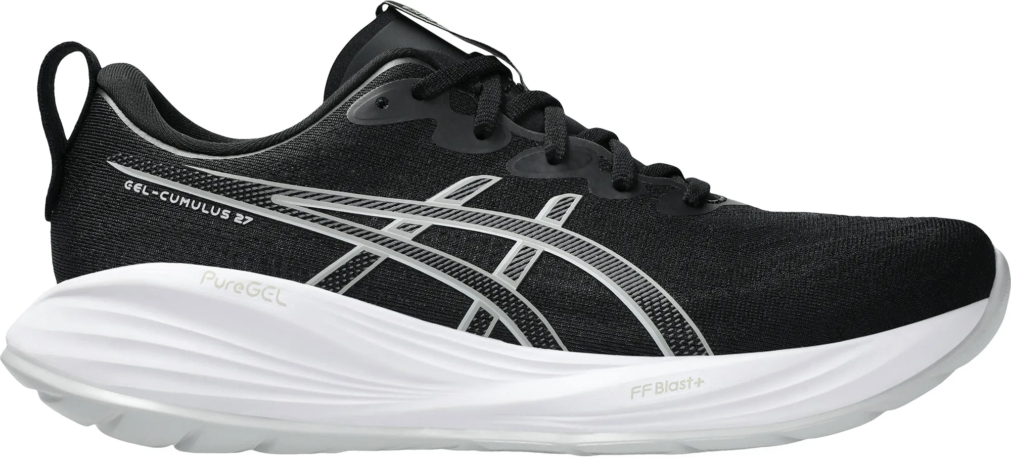 anti - slip function Asics Gel Cumulus 27 Mens Running Shoes - Black