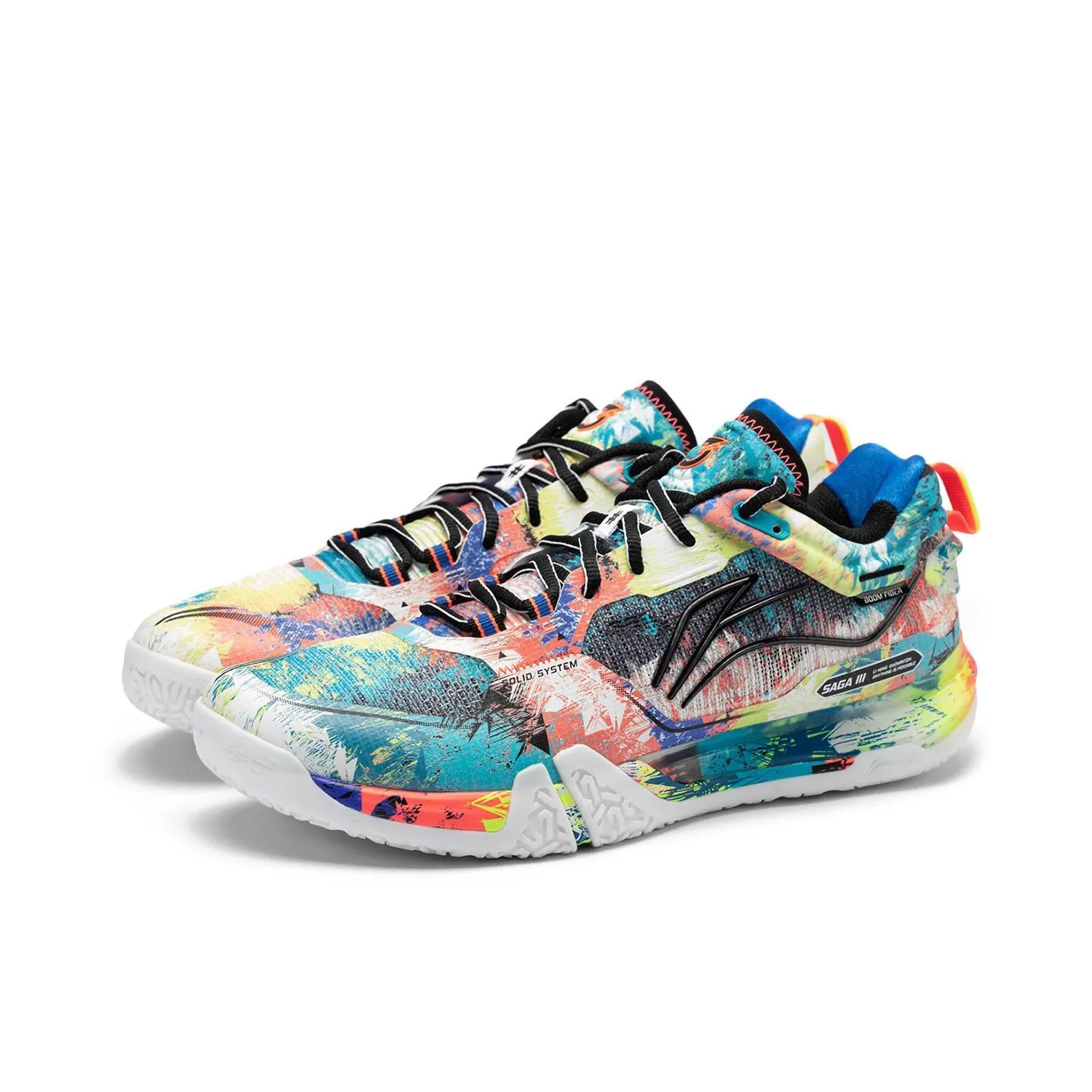 Hybrid Cushion Layering ??Men??Limited Edition Artist | Li-Ning Saga ?? Pro Badminton Shoes - Blue