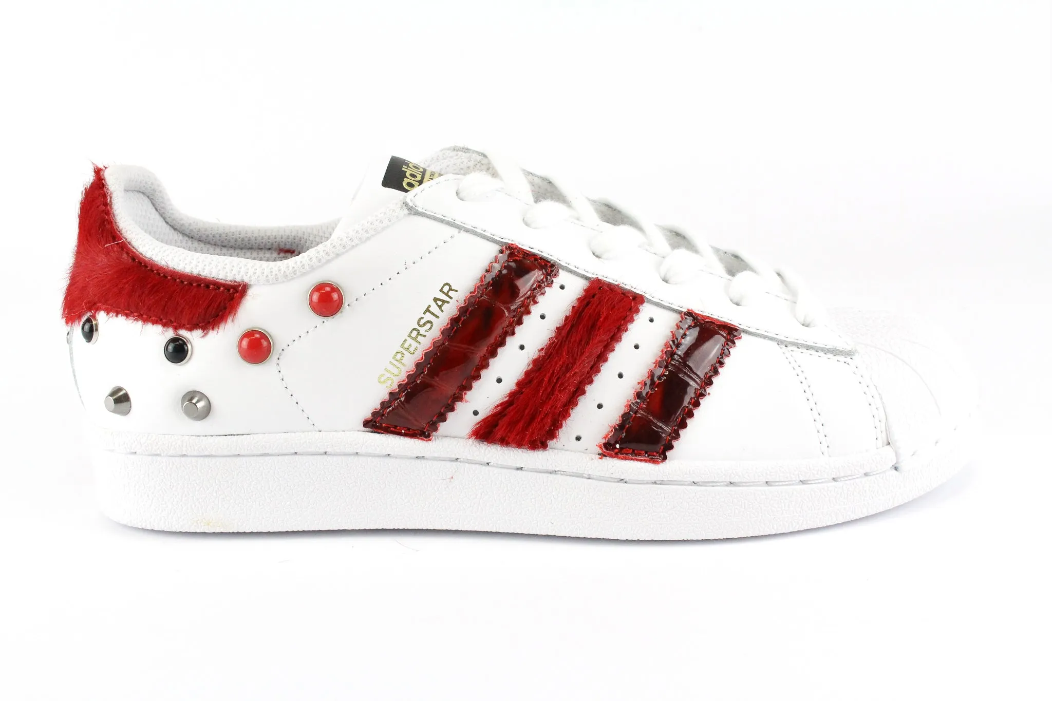Contoured Foot Shape Sport Ready Adidas Superstar Cavallino Rosso Cocco & Borchie