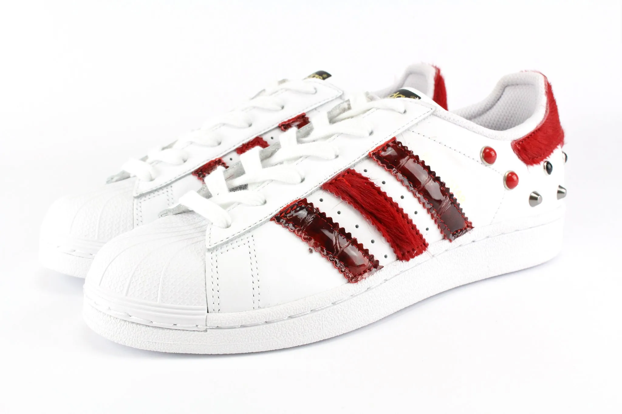 Adidas Superstar Cavallino Rosso Cocco & Borchie Outdoor Vibe Step Support