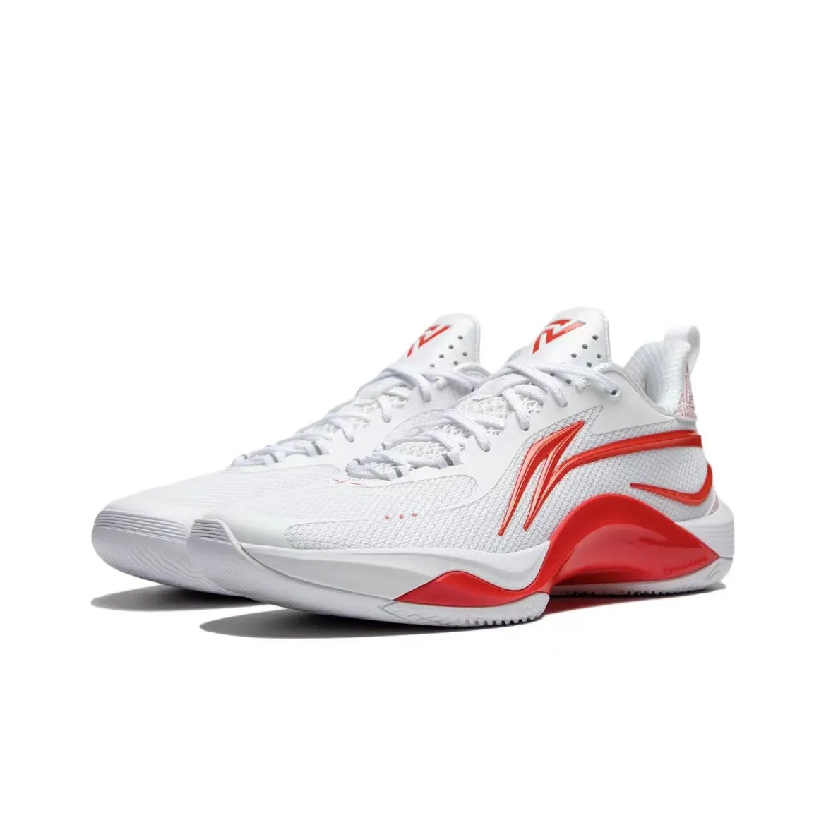 ReinforcedHeel Flexible Midsole Design Fred VanVleet x Li-Ning Shining 1.0 FVV PE Low - White/Red