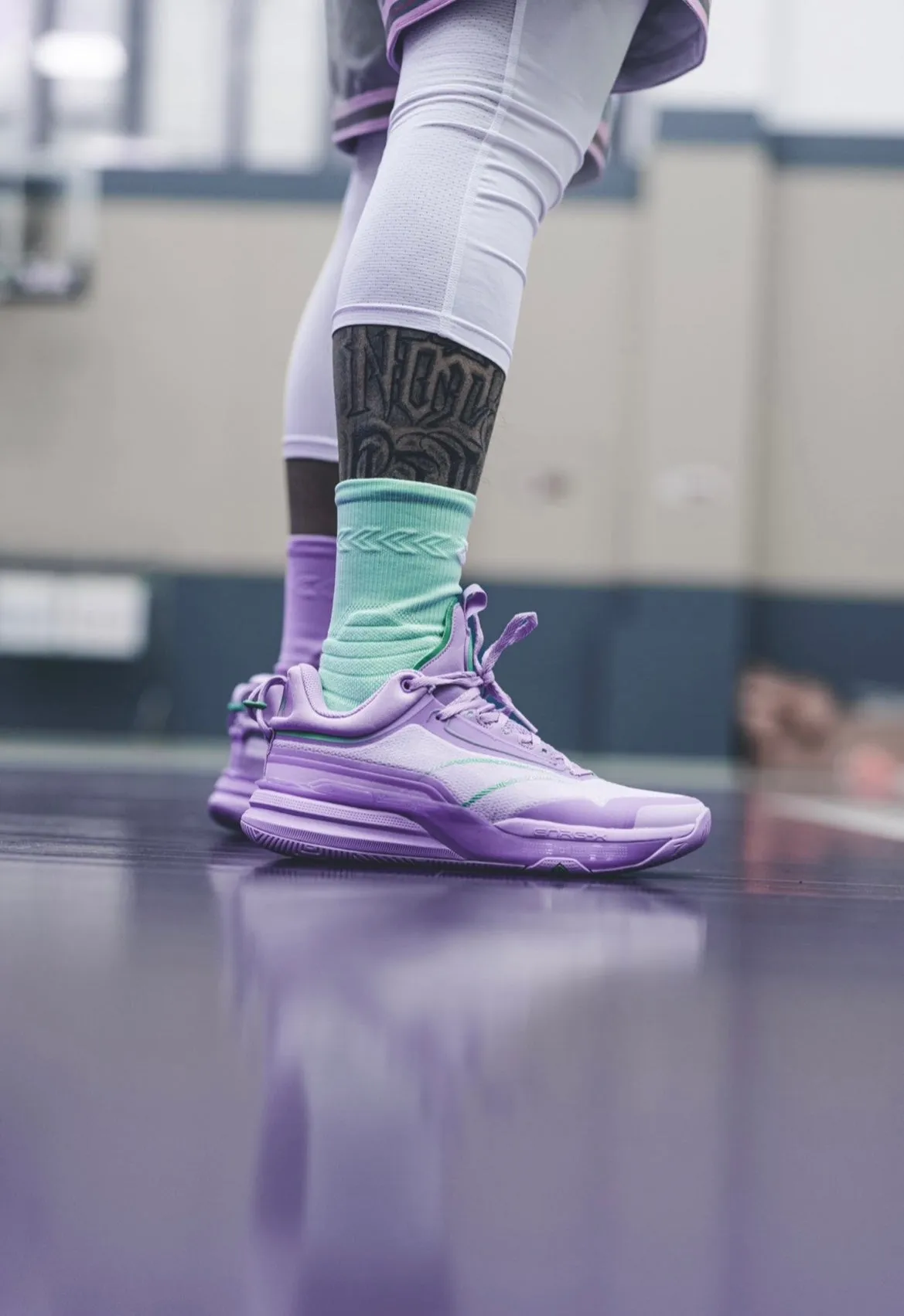 361 Degrees DVD1 Spencer Dinwiddie Basketball Sneakers - Digital currency Anatomical Toe Box