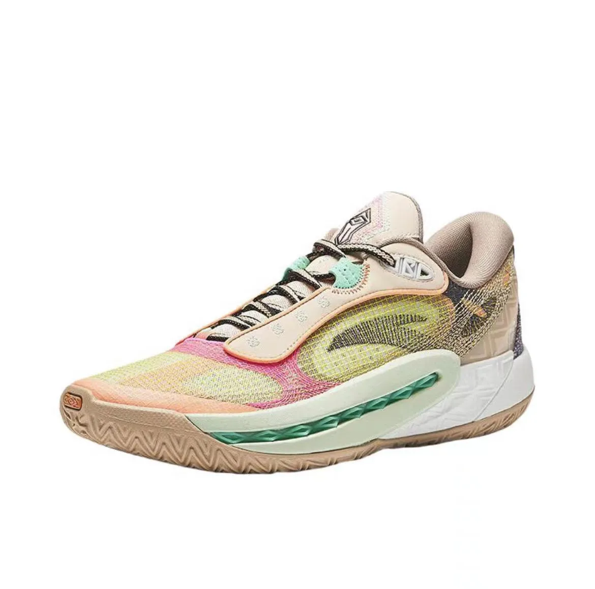(Women & Men??Anta Shock Wave 6 - Yellow/Brown/Pink SlipOnStyle