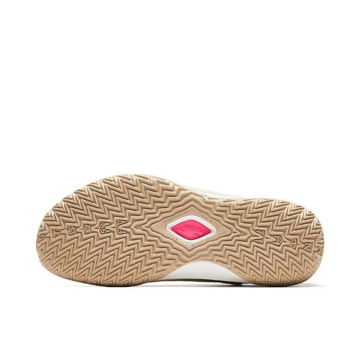 Shock Absorbing Midsole (Women & Men??Anta Shock Wave 6 - Yellow/Brown/Pink