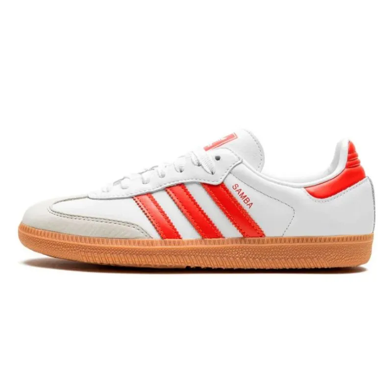Adidas Samba OG White Solar Red Gum Ice Jog