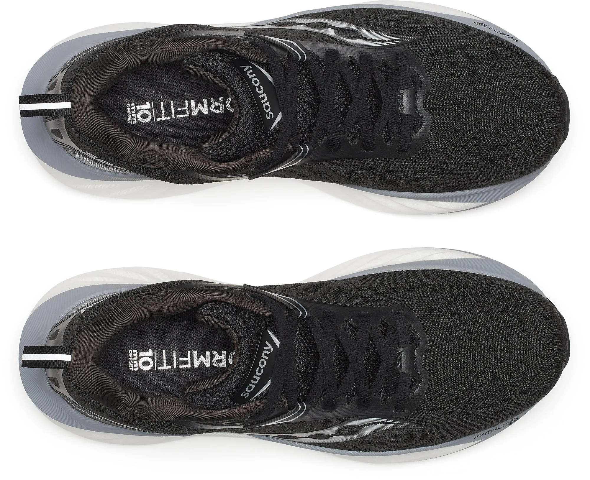 running in the snow shoes Autumn Running Saucony Triumph 22 Womens Running Shoes - Black