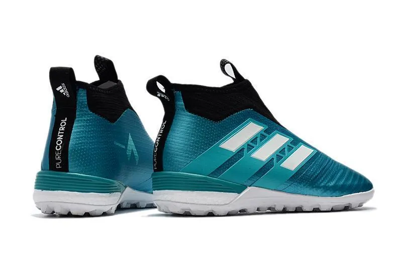 Run Stability Cushion Support Adidas ACE Tango 17  Purecontrol Turf Soccer Cleats Aquatic Green