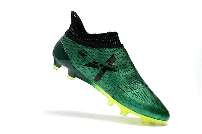 Speed Flex Foot Adaptability New Adidas X Series FG Thunderstorm Storm Soccer Cleats Shoes Green Yellow Black