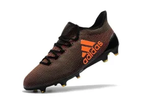 Professional Cushion Foot Flow New Adidas X Series FG TPU Soccer Cleats Shoes Orange Black