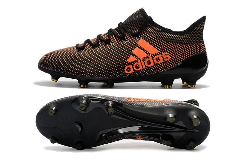 Friction Free New Adidas X Series FG TPU Soccer Cleats Shoes Orange Black