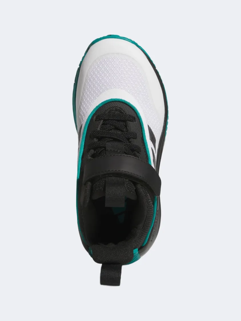 Comfort Bend Adidas Ownthegame 3.0 Ps-Boys Basketball Shoes White/Black/Teal