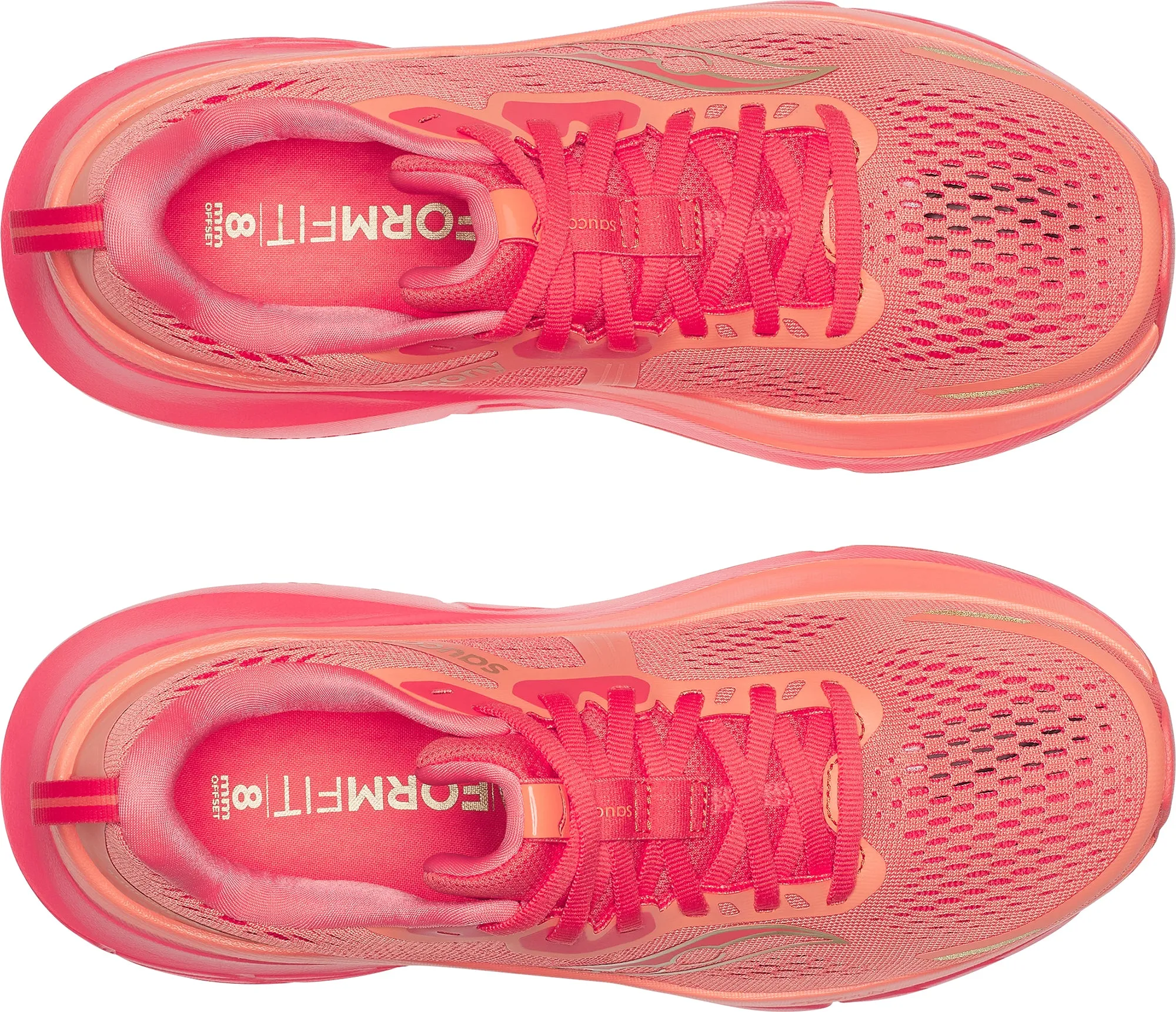 Impact Zone Flex Grooves Hyper Responsive Bounce Saucony Guide 18 Womens Running Shoes - Pink